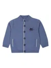 Etro Pegaso-embroidered Cardigan In Blue