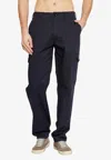 Etro Pegaso Embroidered Cargo Pants In Blue