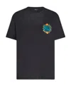 Etro Pegaso Embroidered Crewneck T-shirt In Black