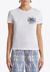 Etro T-shirt Mit Aufgesticktem Pegaso Und Monogramm