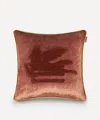 Etro Pegaso Embroidered Cushion And Cord