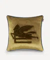Etro Pegaso Embroidered Cushion And Cord