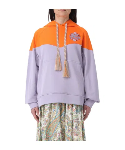 ETRO ETRO PEGASO EMBROIDERED DRAWSTRING HOODIE