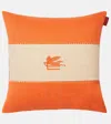 Etro Pegaso Embroidered Linen Cushion