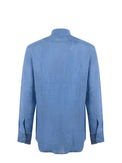 ETRO PEGASO-EMBROIDERED LONG-SLEEVED SHIRT