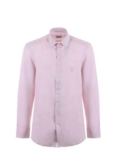 ETRO PEGASO-EMBROIDERED LONG-SLEEVED SHIRT