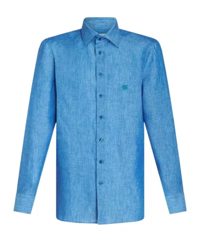 ETRO ETRO PEGASO-EMBROIDERED LONG-SLEEVED SHIRT