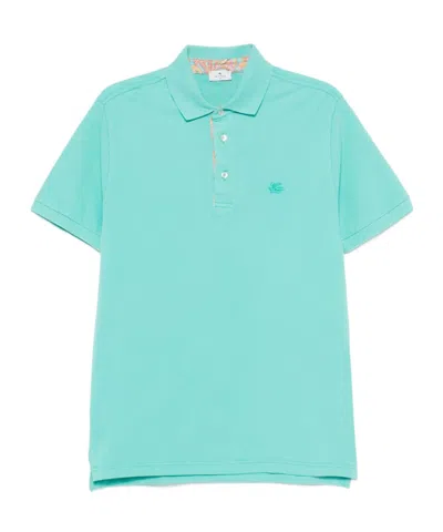 ETRO ETRO PEGASO EMBROIDERED POLO SHIRT