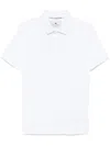 Etro Men Pegaso-embroidered Polo Shirt In White