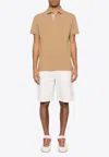 Etro Pegaso Embroidered Polo T-shirt In Brown