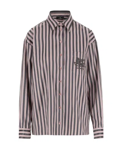 ETRO ETRO STRIPED BUTTON-UP SHIRT