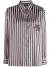 Etro Oversize Fit Logo Shirt In Multi