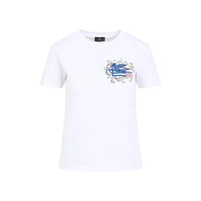 ETRO ETRO PEGASO-EMBROIDERED T-SHIRT