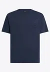 Etro T-shirt With Pegasus Embroidery In Blue