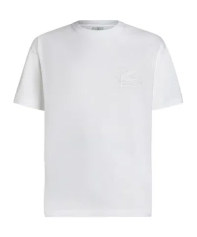 Etro Embroidered T-shirt In White