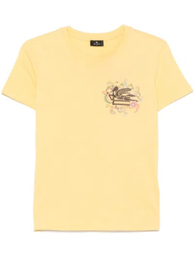 ETRO PEGASO-EMBROIDERED T-SHIRT