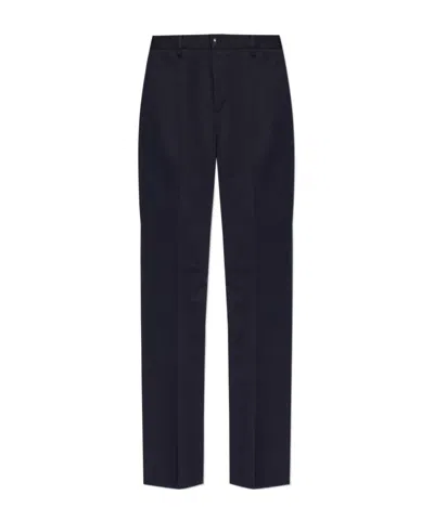 Etro Pegaso Embroidered Tailored Trousers In Black