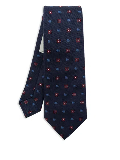 ETRO PEGASO-EMBROIDERED TIE