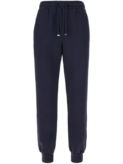 Etro Pegaso-embroidered Track Pants In Blue