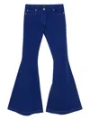 Etro Pegaso-embroidered Trousers In Blau