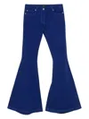 Etro Pegaso-embroidered Trousers In Blue
