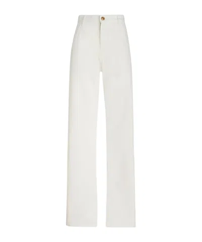 ETRO ETRO PEGASO-EMBROIDERED LOW-WAISTED JEANS