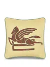 Etro Pegaso-embroidery Cushion (45cm X 45cm) In Neutrals
