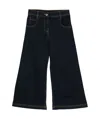 Etro Pegaso-embroidery Wide-leg Jeans In Black