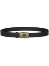 Etro Pegaso-engraved Leather Belt In Black