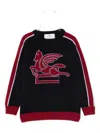 Etro Pegaso-intarsia Sweater In Black