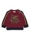Etro Pegaso-intarsia Sweater In Red