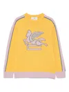 Etro Pegaso-intarsia Sweater In Yellow