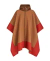 Etro Pegaso-jacquard Fine-knit Cape In Brown