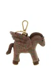 Etro Pegaso Keyring In Brown