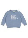 Etro Pegaso-jacquard Crew-neck Jumper In 蓝色