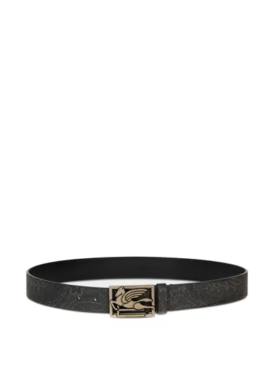 ETRO PEGASO LEATHER BELT