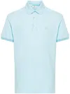 Etro Printed Roma Light Blue Cotton Polo