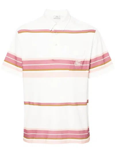 ETRO PEGASO-MOTIF COTTON POLO SHIRT