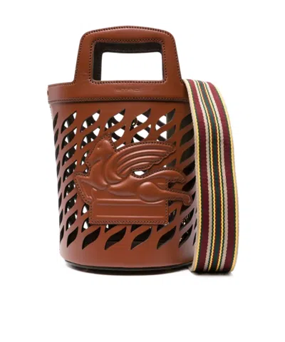 ETRO ETRO PEGASO MOTIF CUT OUT DETAILED TOTE BAG