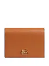 Etro Pegaso-motif Leather Wallet In Brown