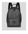 Etro Pegaso Motif Paisley Jacquard Backpack In Black