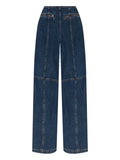 Etro Pegaso-motif Panelled Jeans