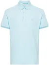 Etro Paisley Jacquard Polo Shirt In Blue