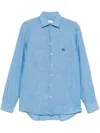 Etro Pegaso-motif Shirt In Blue