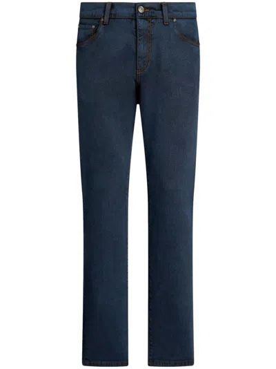 Etro Belt-loop Jeans In Black