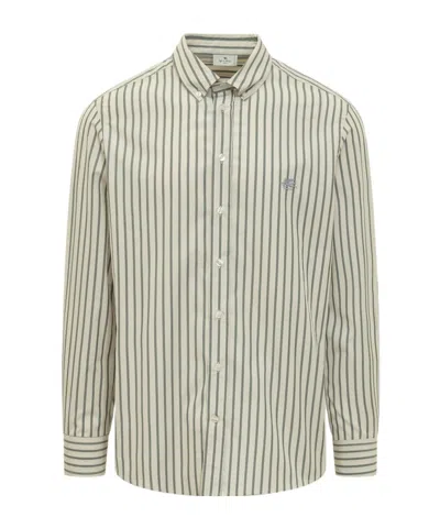 ETRO ETRO PEGASO EMBROIDERED LONG-SLEEVED SHIRT