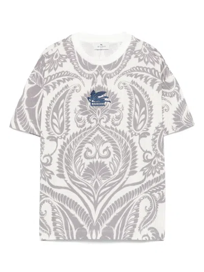 Etro Kids' Pegaso-motif T-shirt In White