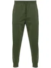 Etro Tapered Green Activewear Trousers With Elastic Waistband In Green