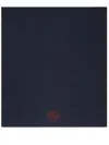 Etro Pegaso-motif Wool Throw Blanket In Blue