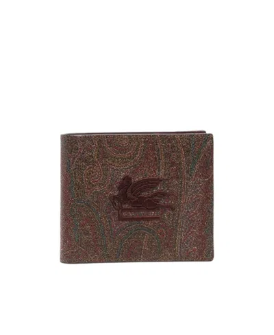 ETRO ETRO PEGASO PAISLEY-PATTERN BI-FOLD WALLET